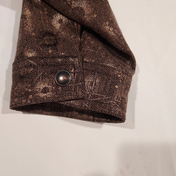 Coldwater CREEK lined brown  blazer jacket sz 16 - Picture 5 of 7